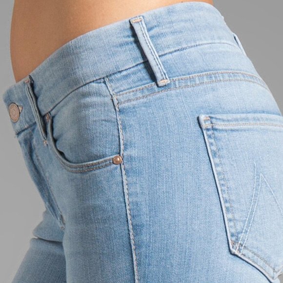 MOTHER The Looker Crop in Light Kitty Size 27 - Picture 3 of 11